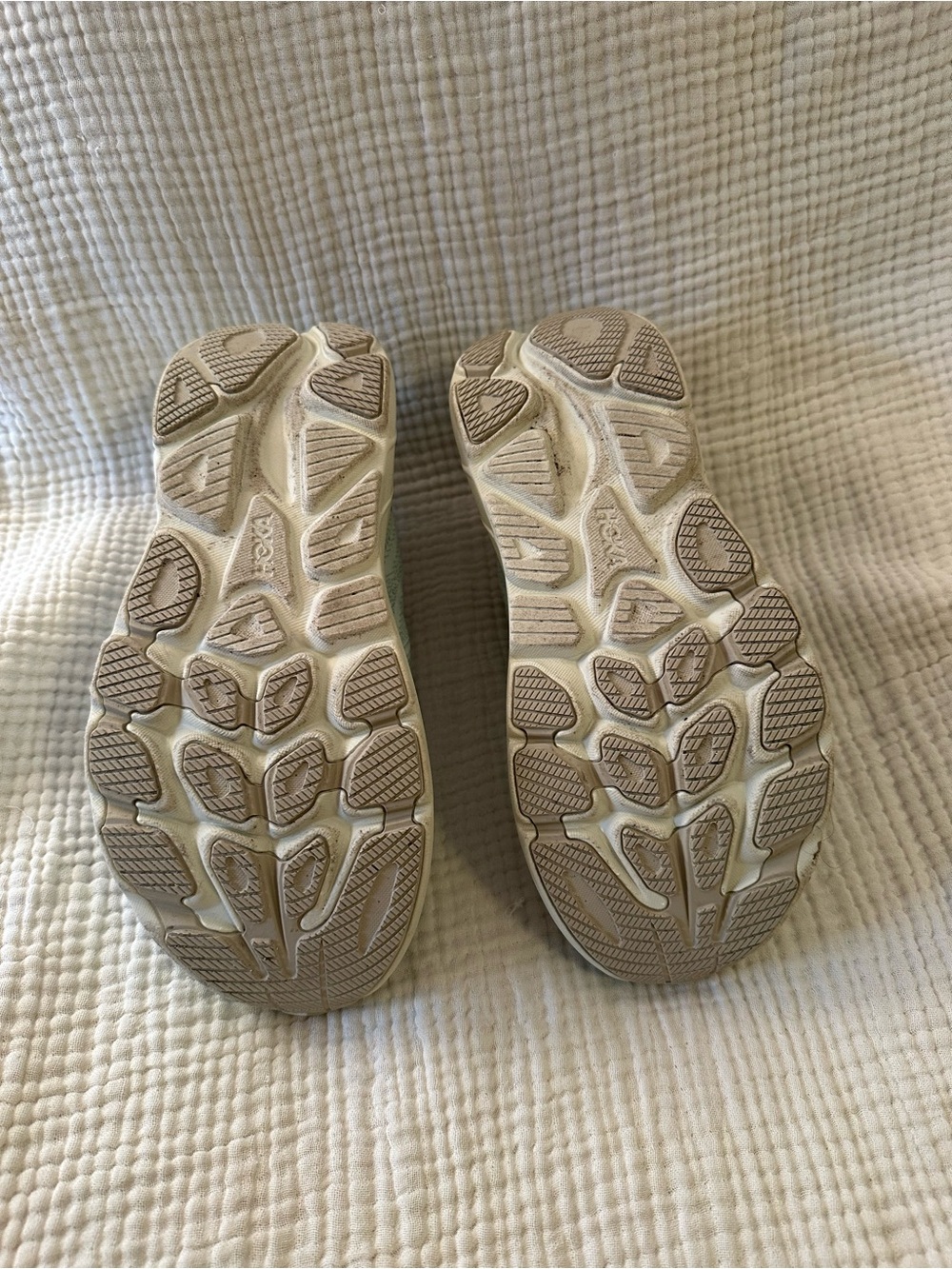 Hoka Women's Light Mint and White Running Shoes - Picture 5 of 5
